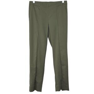 J. Jill Petite Green slim ankle pant skinny pull on with accent seams size 6P